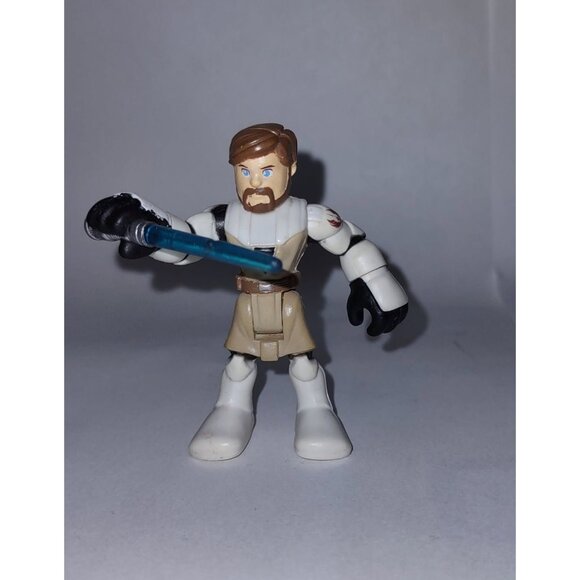 Star Wars Playskool Jedi Force Obi-Wan Kenobi & Anakin Skywalker 2-Pack Mini-Fig - Picture 3 of 10